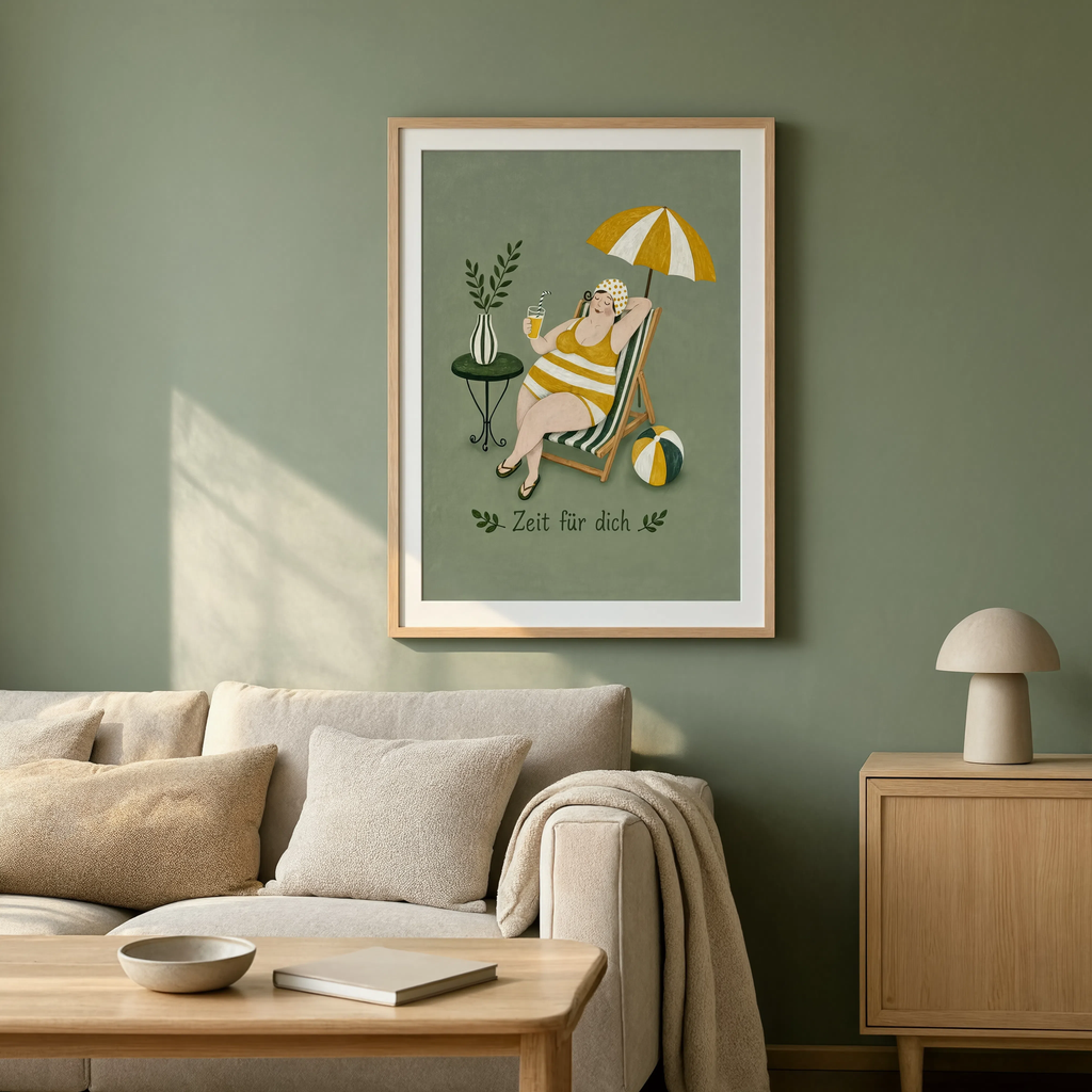 Time for Yourself | Contemporary Folk Art Print