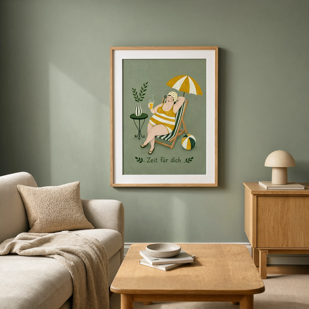 Time for Yourself | Contemporary Folk Art Print