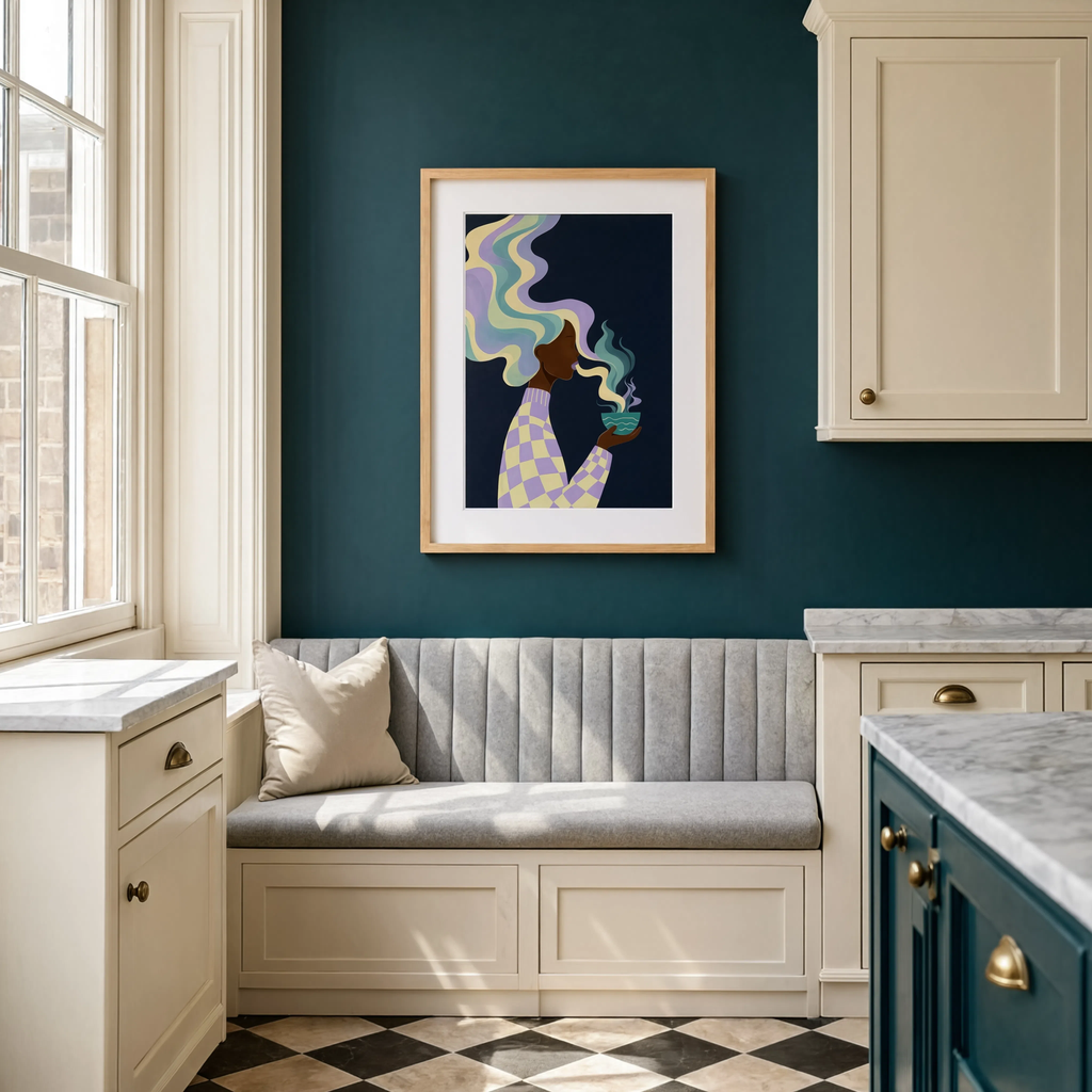 Morning Joe Cup | Contemporary Coffee Kitchen Wall Art