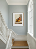 Pears & Terracotta Jug | Contemporary Botanical Still Life Wall Art