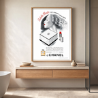 Summer Loveliness – Vintage Chanel Fashion Advertising Poster Print