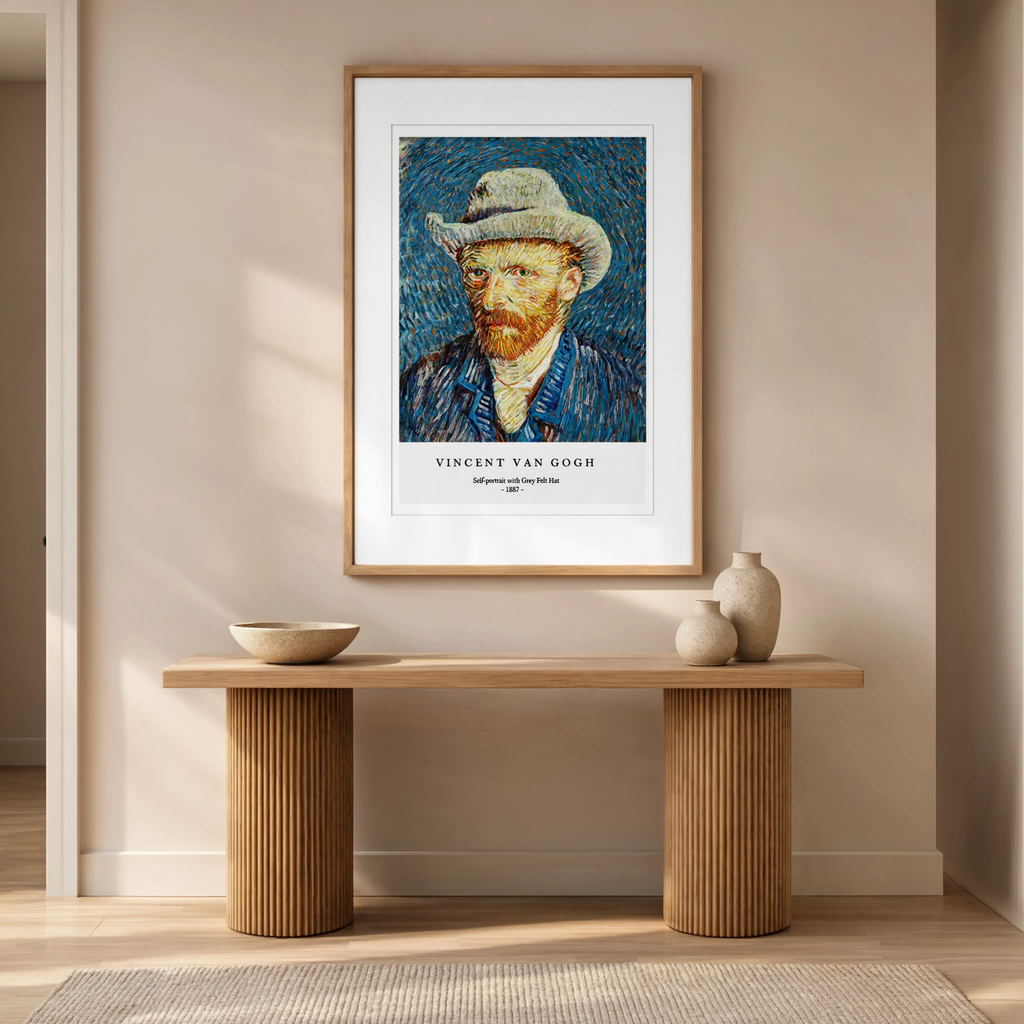 Vincent Van Gogh - Self-Portrait with Grey Felt Hat Poster