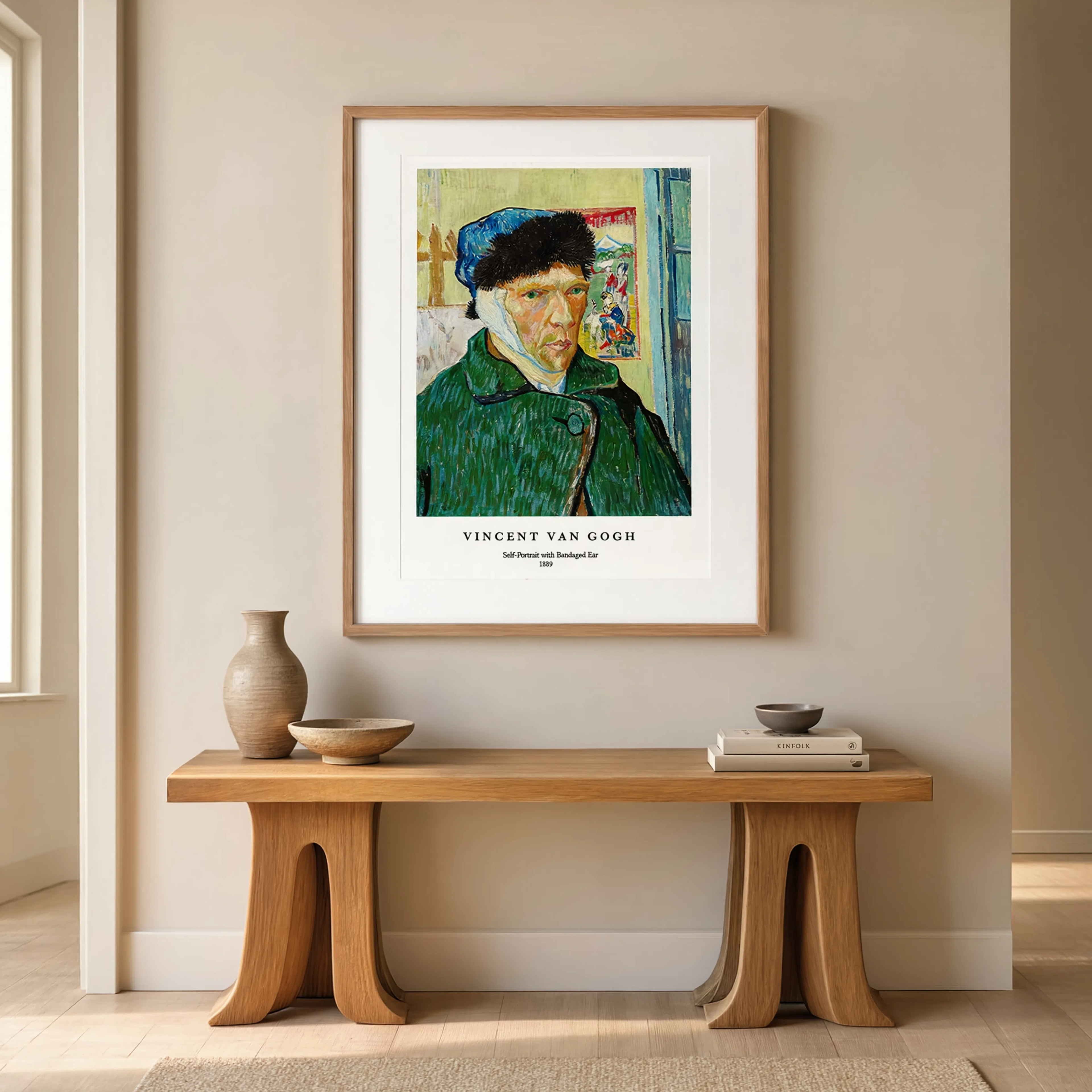 Vincent van Gogh - Selvportræt med bandageret øreplakat | HakyArts