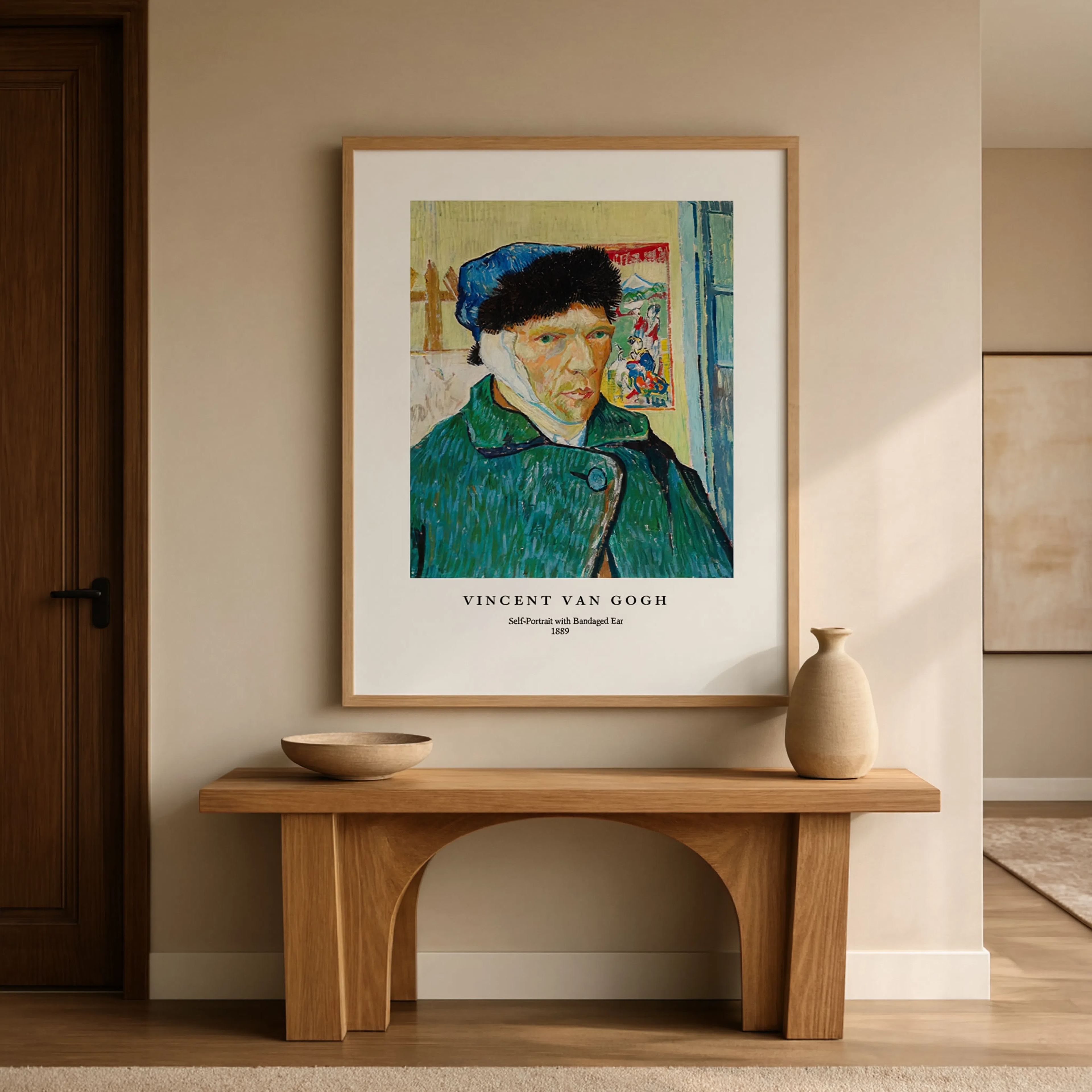 Vincent van Gogh - Selvportræt med bandageret øreplakat | HakyArts
