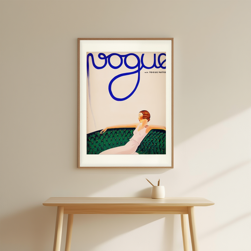 André Édouard Marty – Vogue Vintage Fashion Illustration Poster