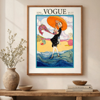 Vogue Magazine Cover, 1. juli 1919 – Hot Weather Fashions Vintage Editorial Art Print