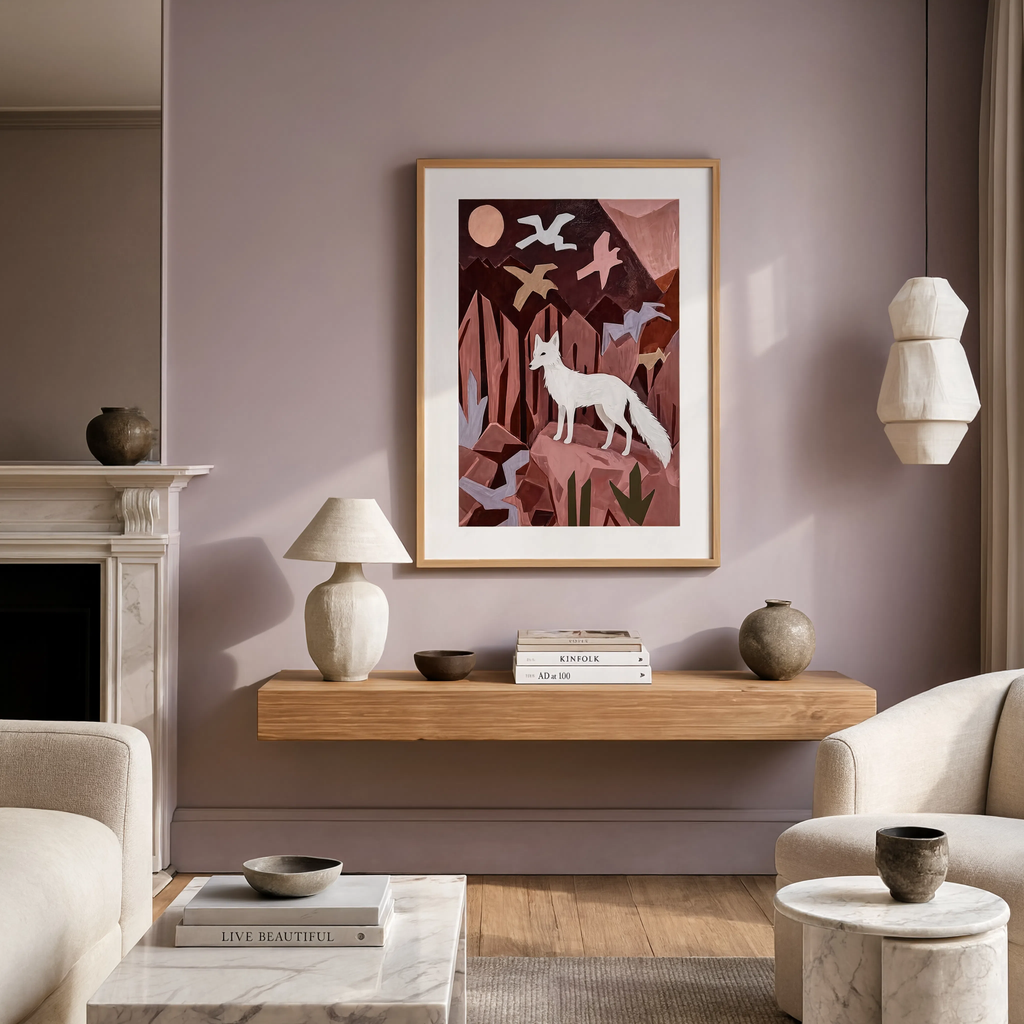 Fox Illustration | Woodland Animal Wall Art Print