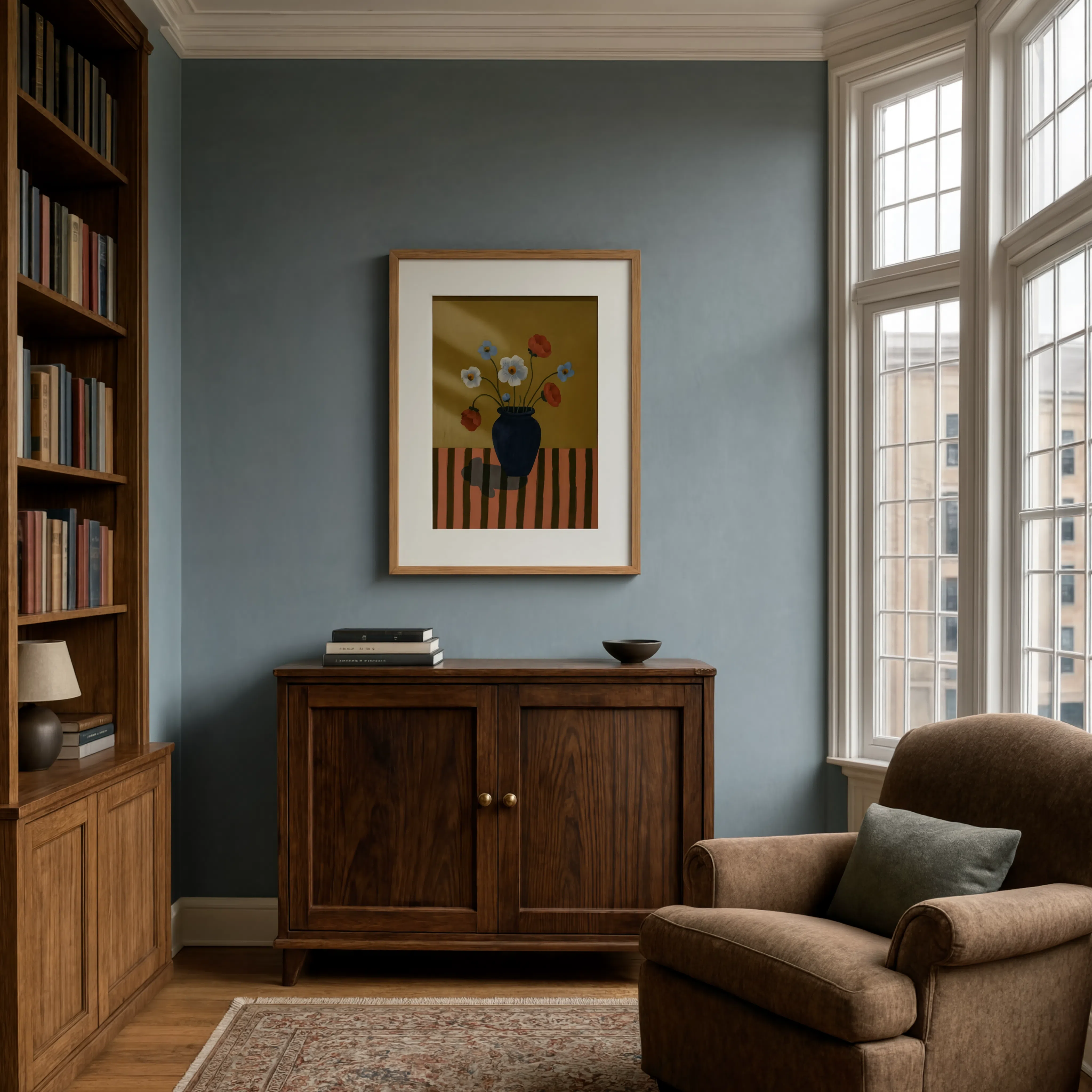 Earthy floral Still Life Variation | Contemporary Still Life Wall Art