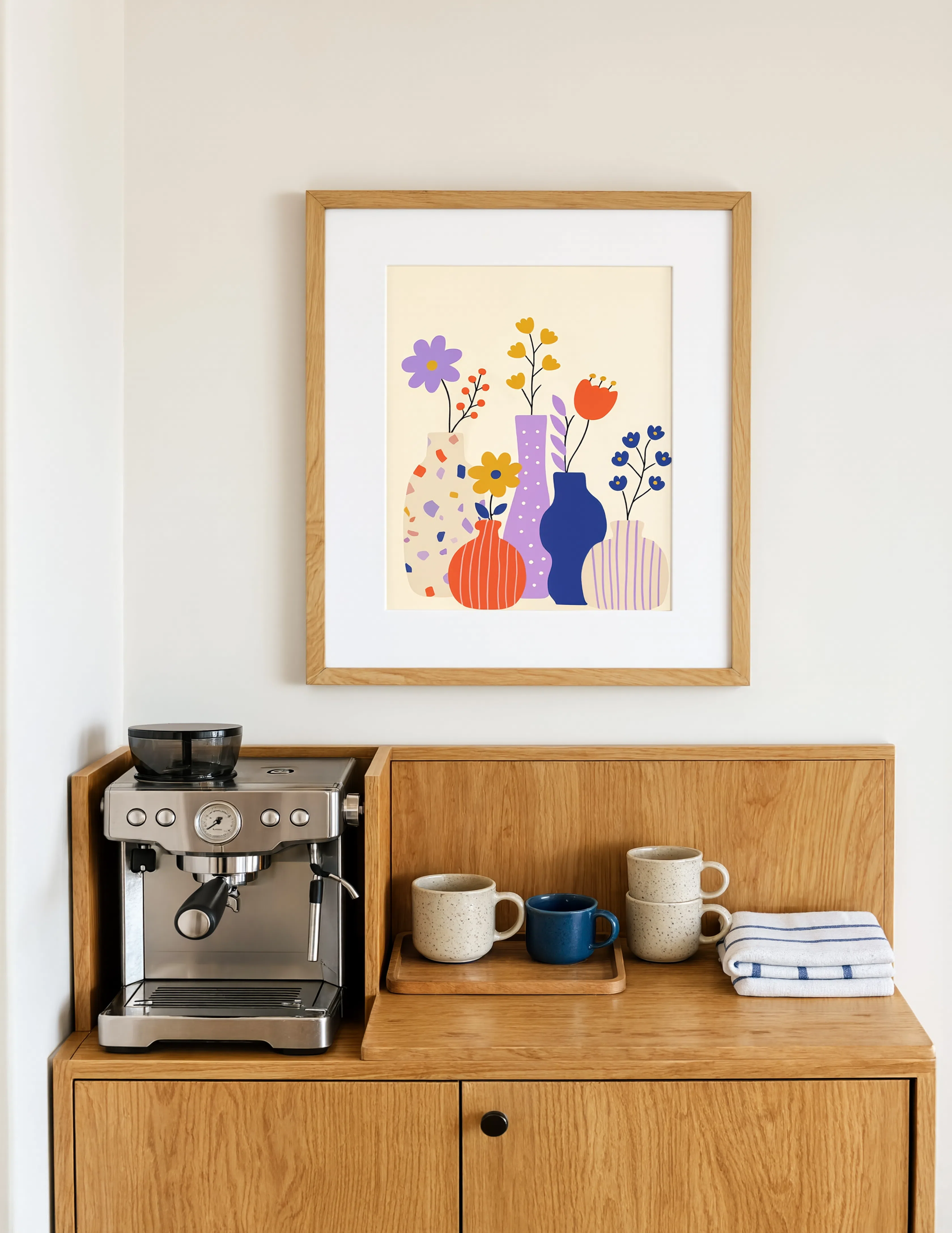 Vase Still-Life Variation II | Contemporary Botanical Wall Art