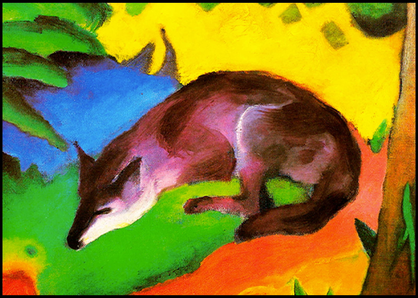 Franz Marc - Blue Black Fox