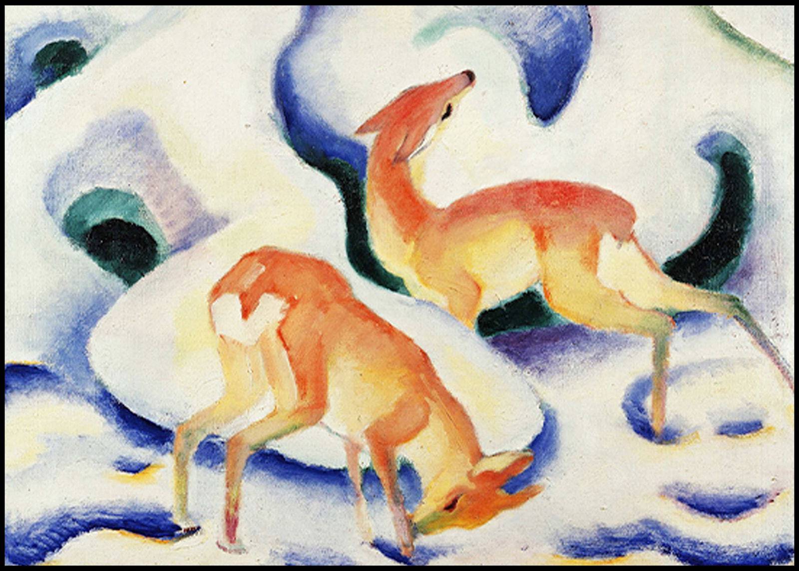 Franz Marc - Deer In The Snow