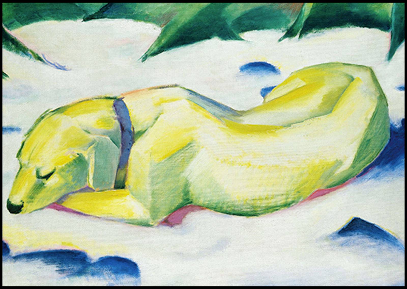 Franz Marc - Dog Lying in the Snow