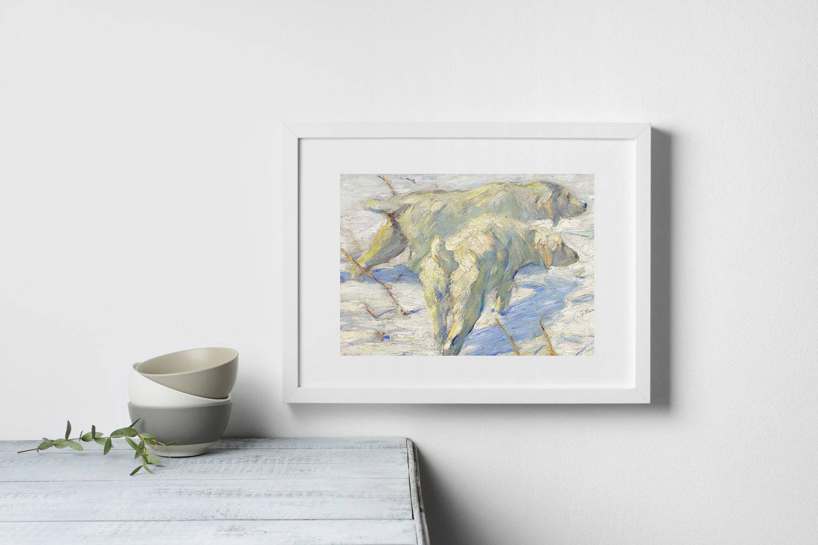 Franz Marc - Dog Lying in the Snow