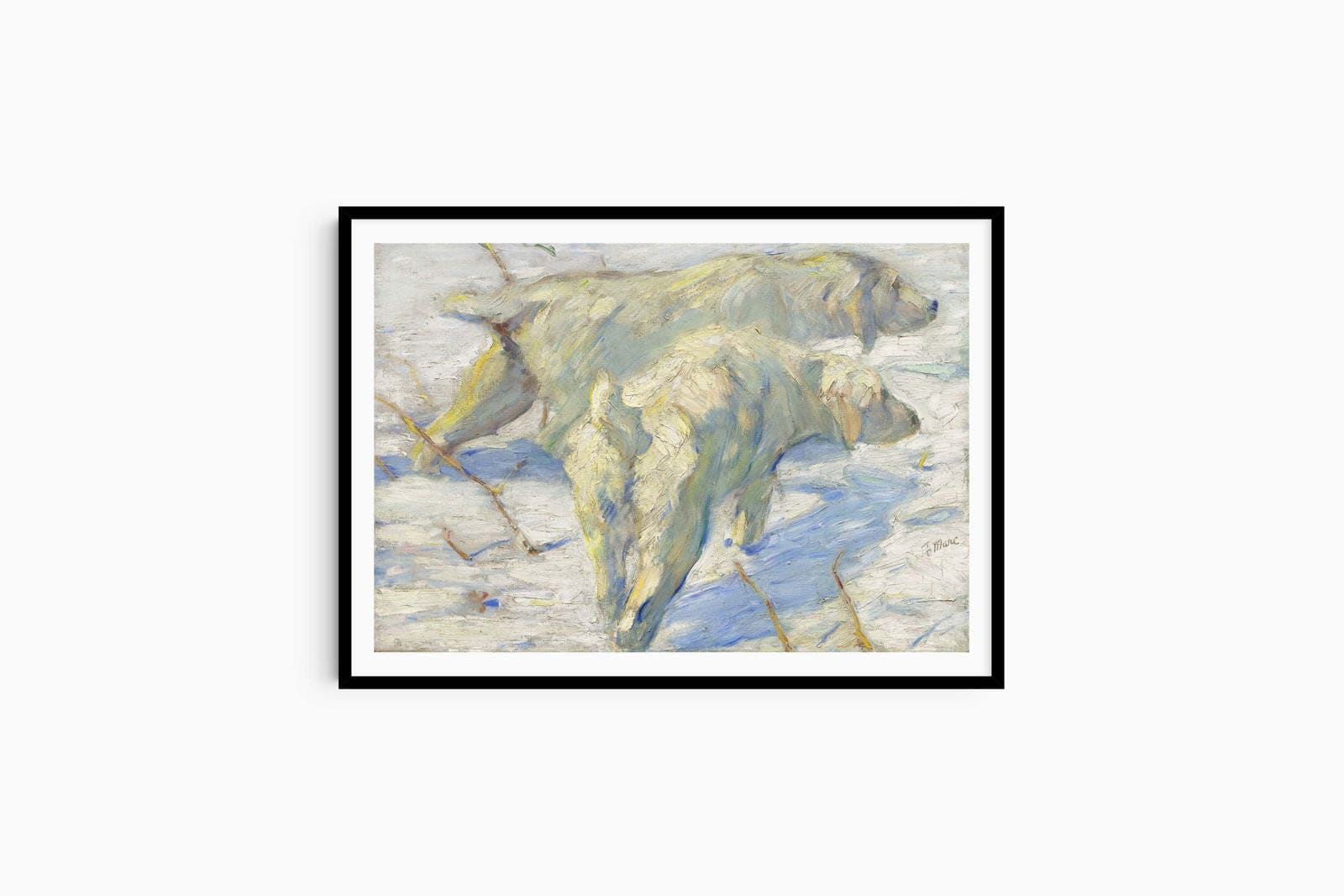 Franz Marc - Dog Lying in the Snow