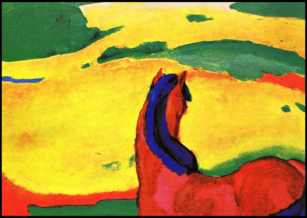 Franz Marc - Horse In A Landscape