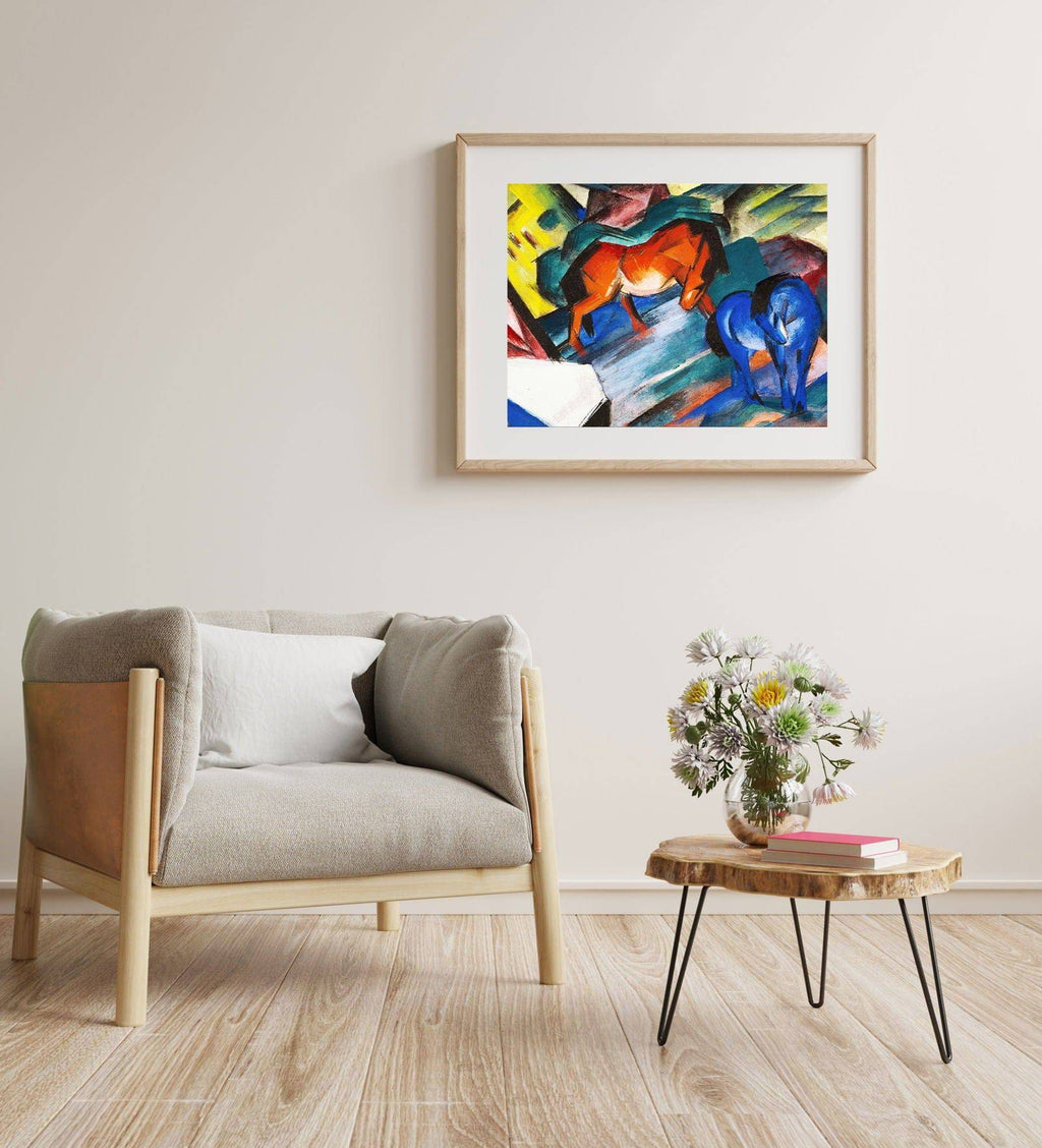 Franz Marc - Two Cats, Blue and Yellow