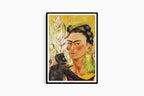 Frida Khalo - Self Portrait with Monkey and Parrot