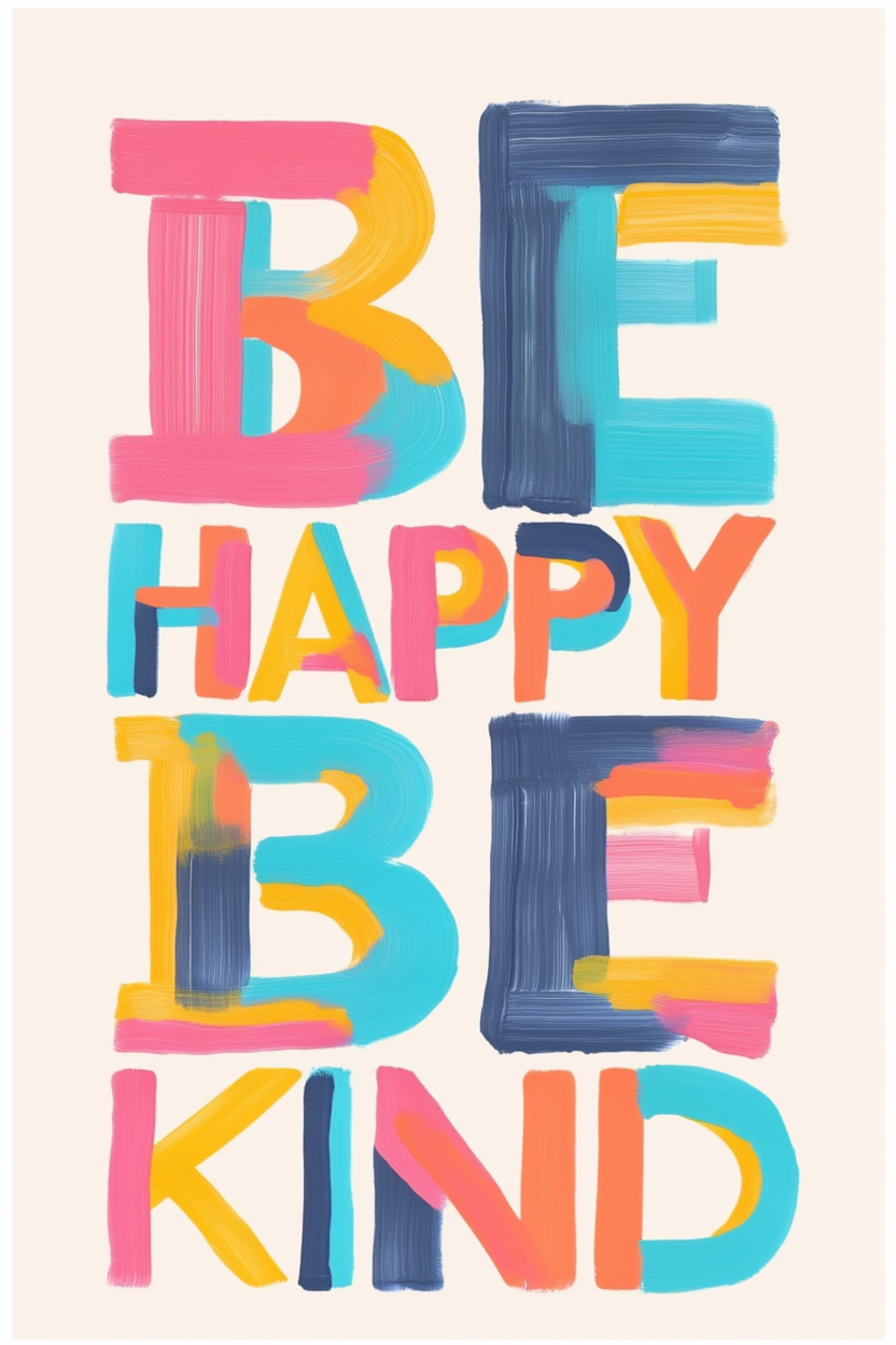 Set of 3 Good Vibes Posters – Positive Mood Wall Art