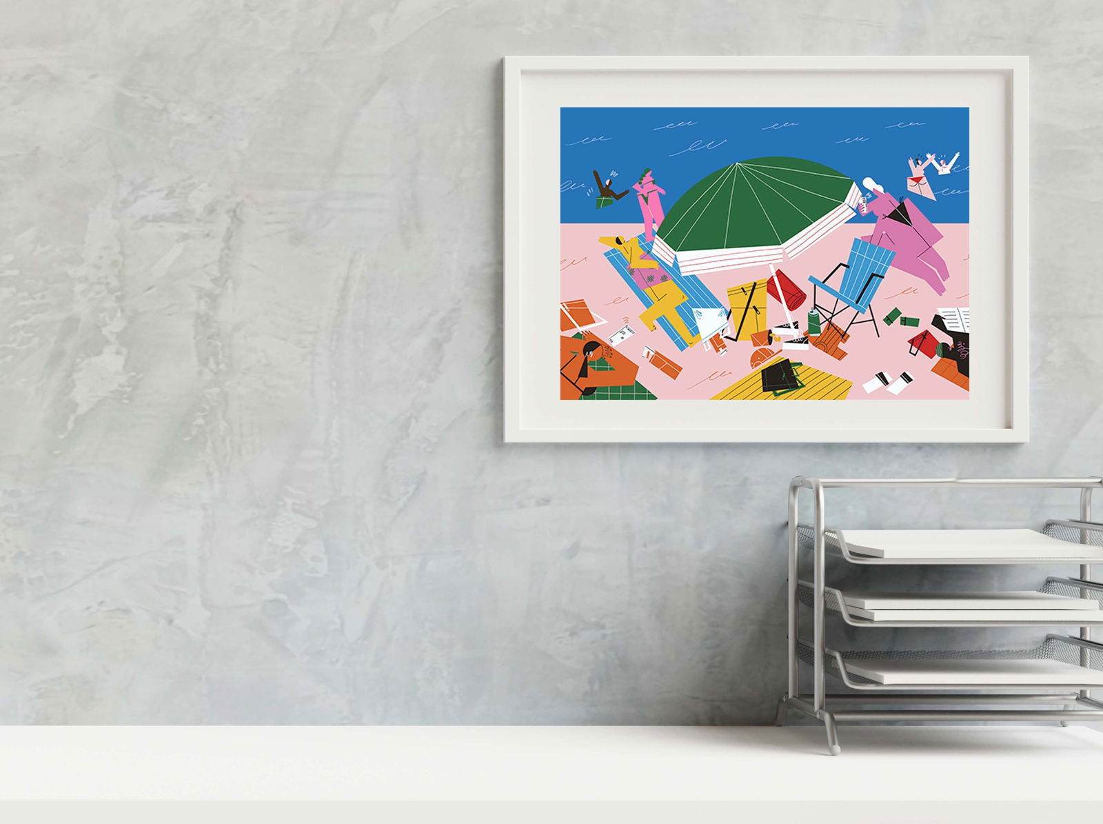 Fun Day At The Beach Poster - Hakyarts