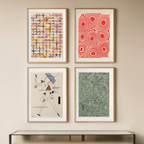 Franz Weiss, Wassily Kandinsky, Paul Klee & Andreas Haussmann – Set of 4 Modern Abstract & Decorative Prints - Hakyarts