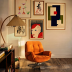 Set of 5 Vintage & Modern Art Prints – Harper's Bazaar, Hugo Scheiber, Cycling, Figurative & Abstract Art