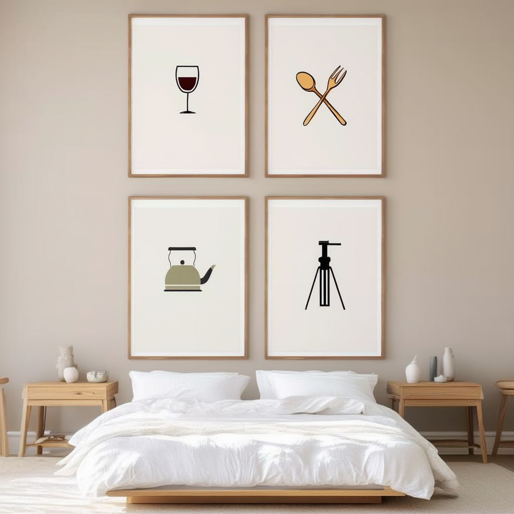 Minimalist Kitchen Dinner Collection – Set of 4 - Hakyarts