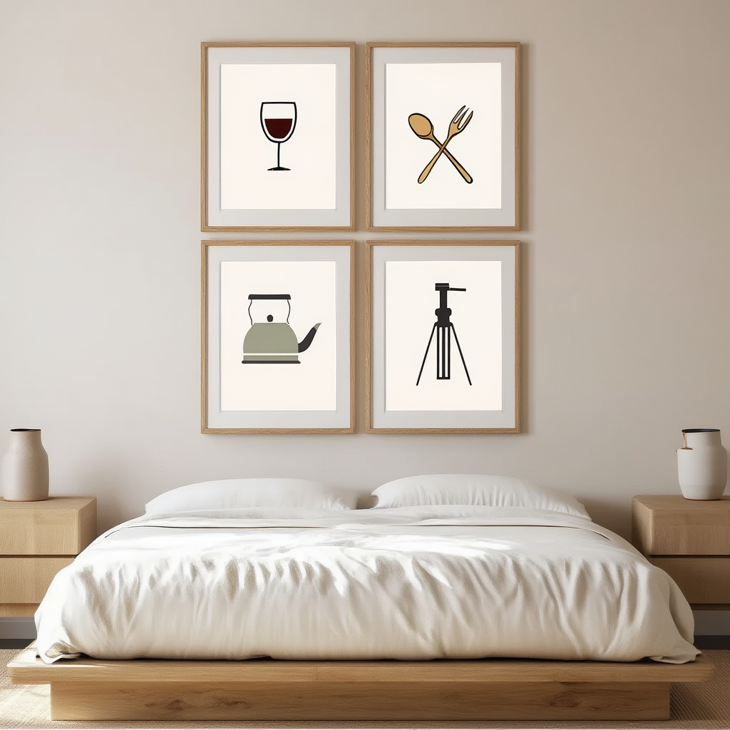 Minimalist Kitchen Dinner Collection – Set of 4 - Hakyarts