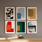 Scandinavian Abstract Collection – Set of 6 - Hakyarts