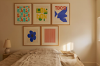 5 Prints – Colorful Mixed Floral Cities Abstract Art Collection - Hakyarts