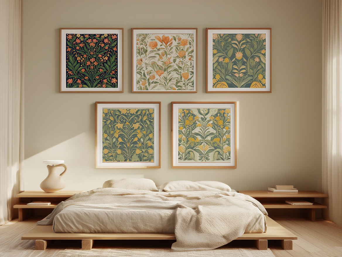 Arts & Crafts Botanical Set – 5 William Morris Prints - Hakyarts