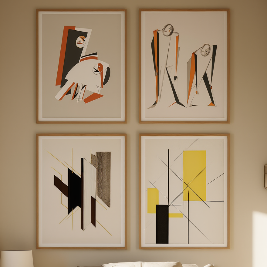 El Lissitzky – 4 Prints | Mix & Match Modern Art Collection