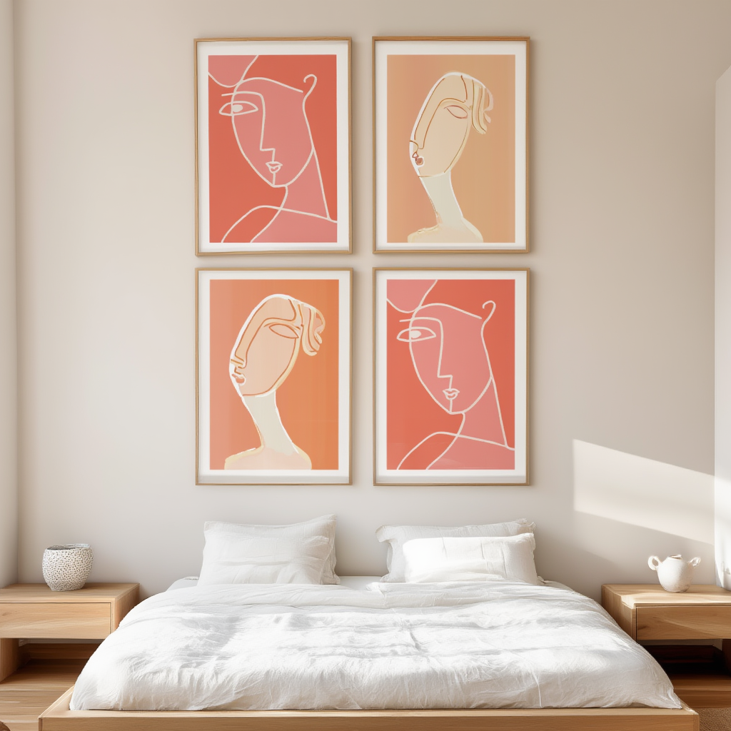 Matisse & Picasso Gallery – Living Room Set of 4 Prints