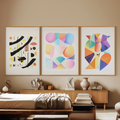 Klee & Kandinsky Wall Art – Dining Room Set of 3 - Hakyarts