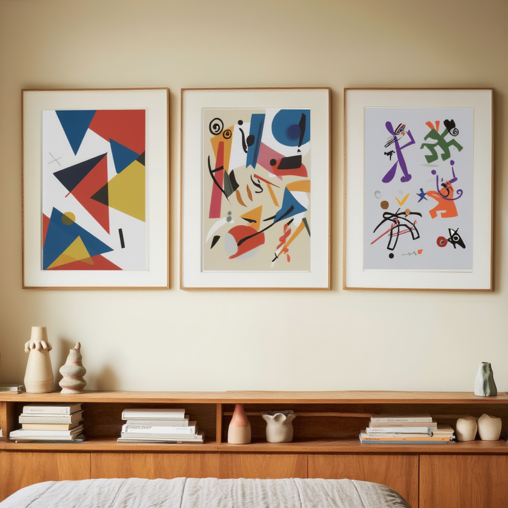 Paul Klee & Kandinsky Wall Art – Set of 3 Prints - Hakyarts