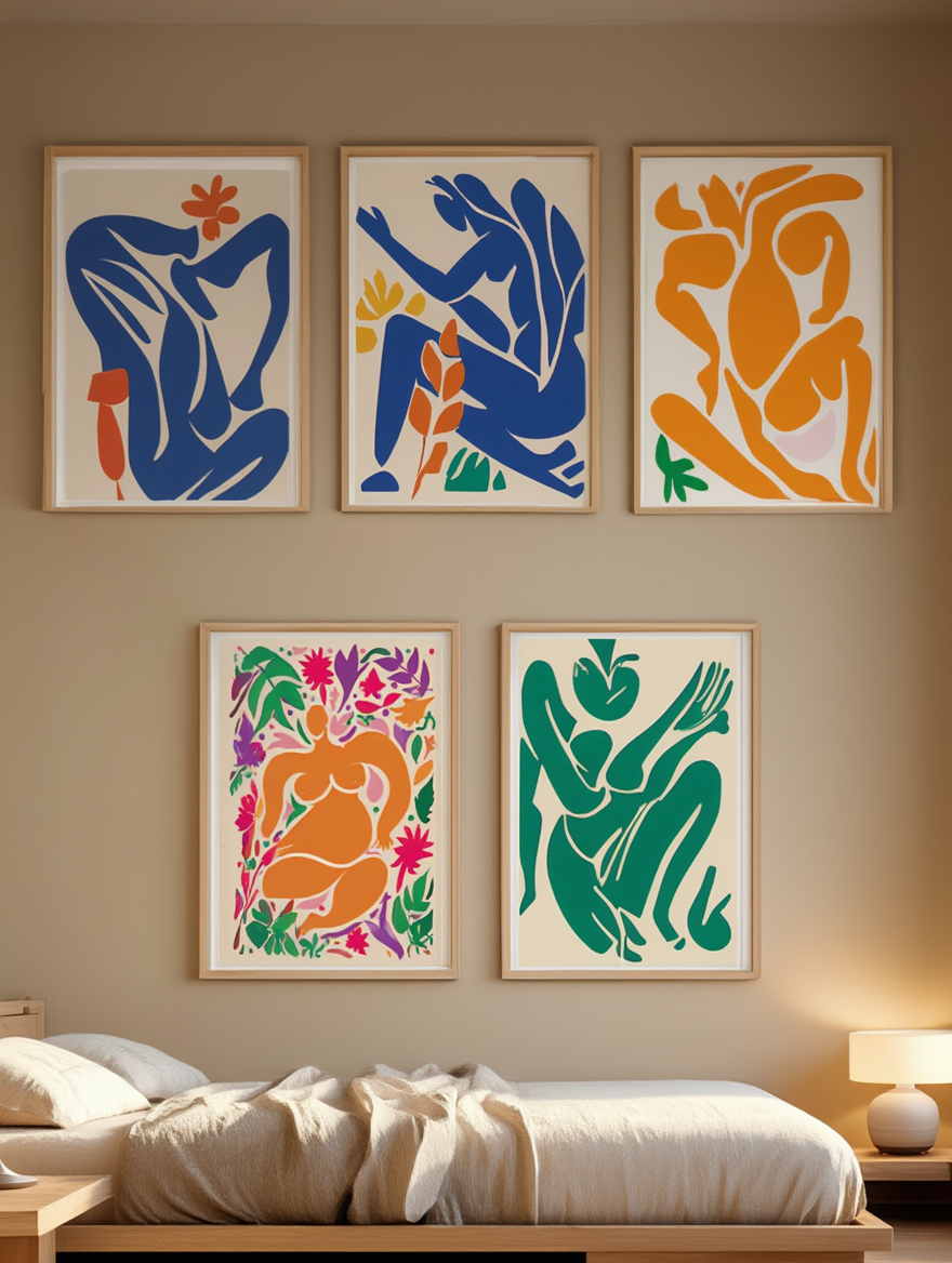 Matisse Modernist Collection – Set of 5 Prints - Hakyarts