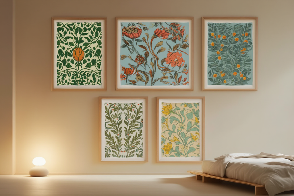 William Morris Botanical Collection – Set of 5 Art Prints - Hakyarts