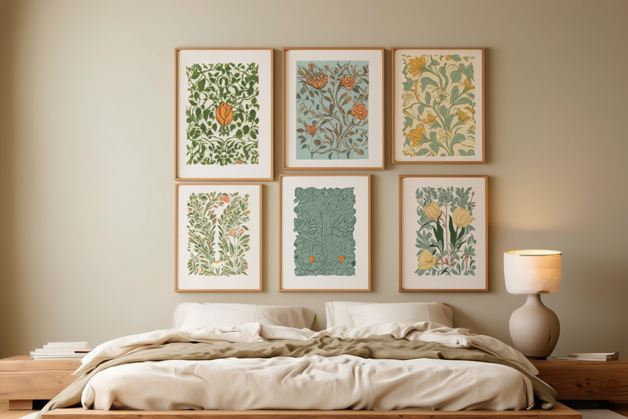 William Morris Botanical Collection – Set of 5 Art Prints - Hakyarts