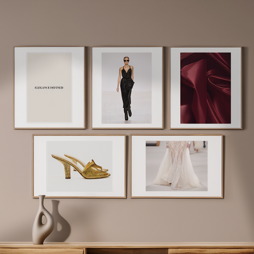 Luxury Fashion Art – 5-Piece Workspace Set - Hakyarts