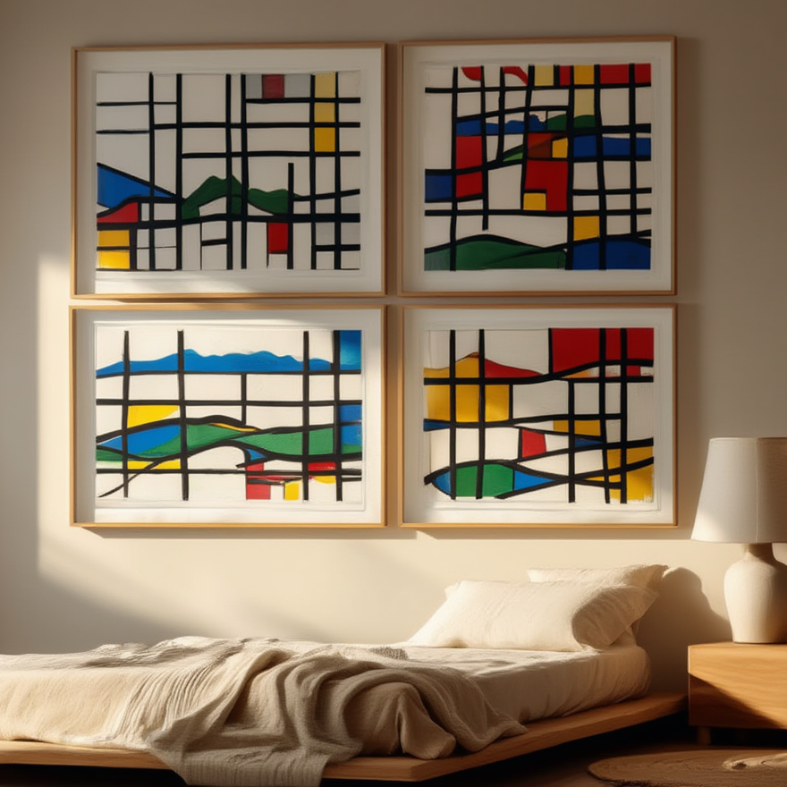 Piet Mondrian – 4 Prints