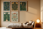 Arts & Crafts Botanical Set – 5 William Morris Prints - Hakyarts