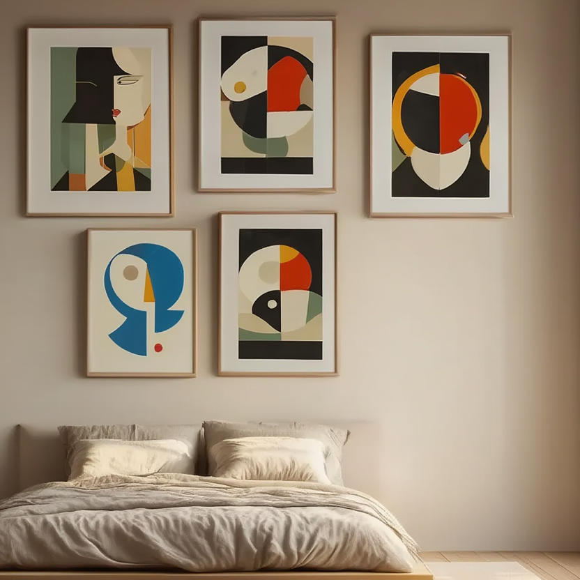 Bauhaus Art Exhibition – Set of 5 Modern Prints - Hakyarts