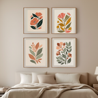 Earthy Boho Botanical –  4 Prints
