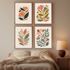 Earthy Boho Botanical –  4 Prints