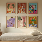 6 Prints – Floral & Figurative Collection