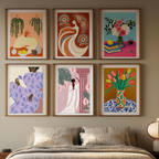 6 Prints – Floral & Figurative Collection
