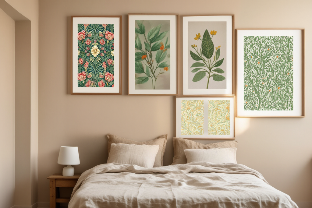 Floral Harmony – William Morris Collection, Set of 5 Prints - Hakyarts