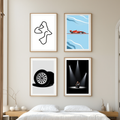 Nordic F1 Motorsport Gallery – Light Grey Scandinavian Living Room Set of 4 - Hakyarts