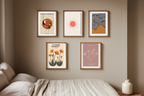 5 Modern Art Prints – Contemporary Gallery Wall Collection for Living Room, Bedroom & Office Decor - Hakyarts