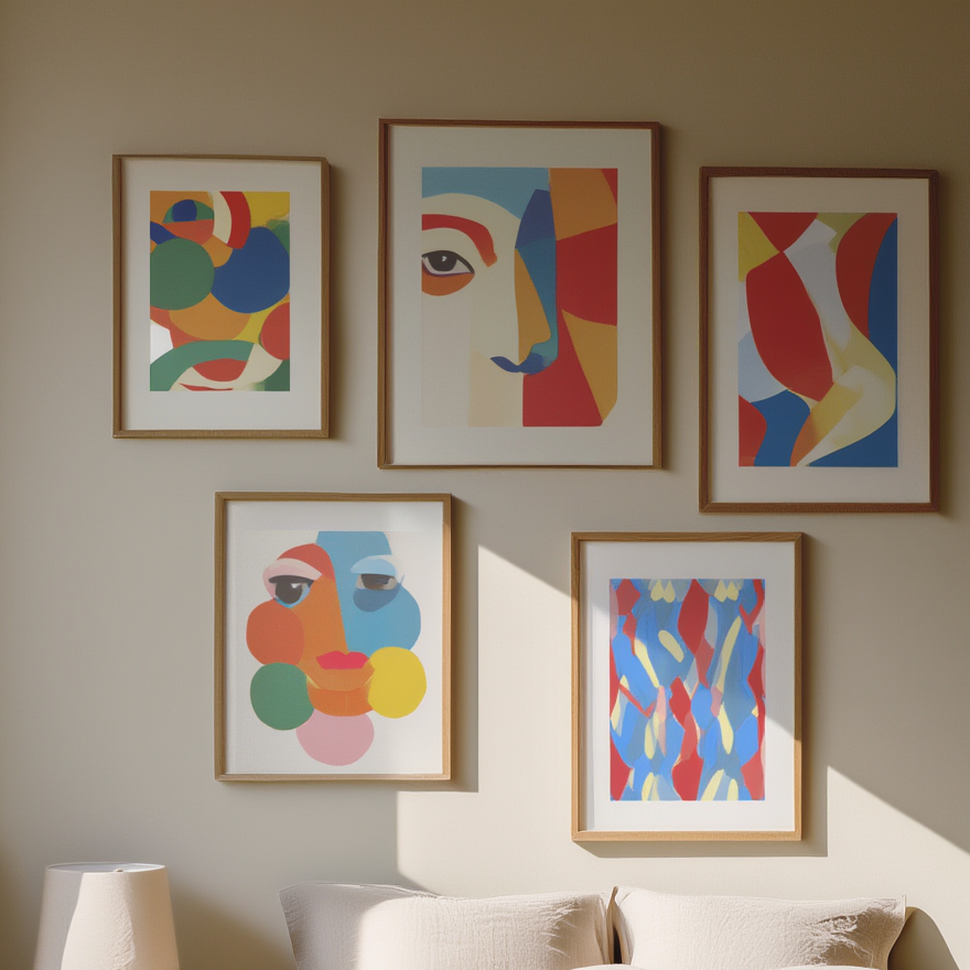 Klee’s Vision – Set of 5 Modernist Art Prints - Hakyarts