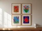 Flower Market Cities – 4 Prints